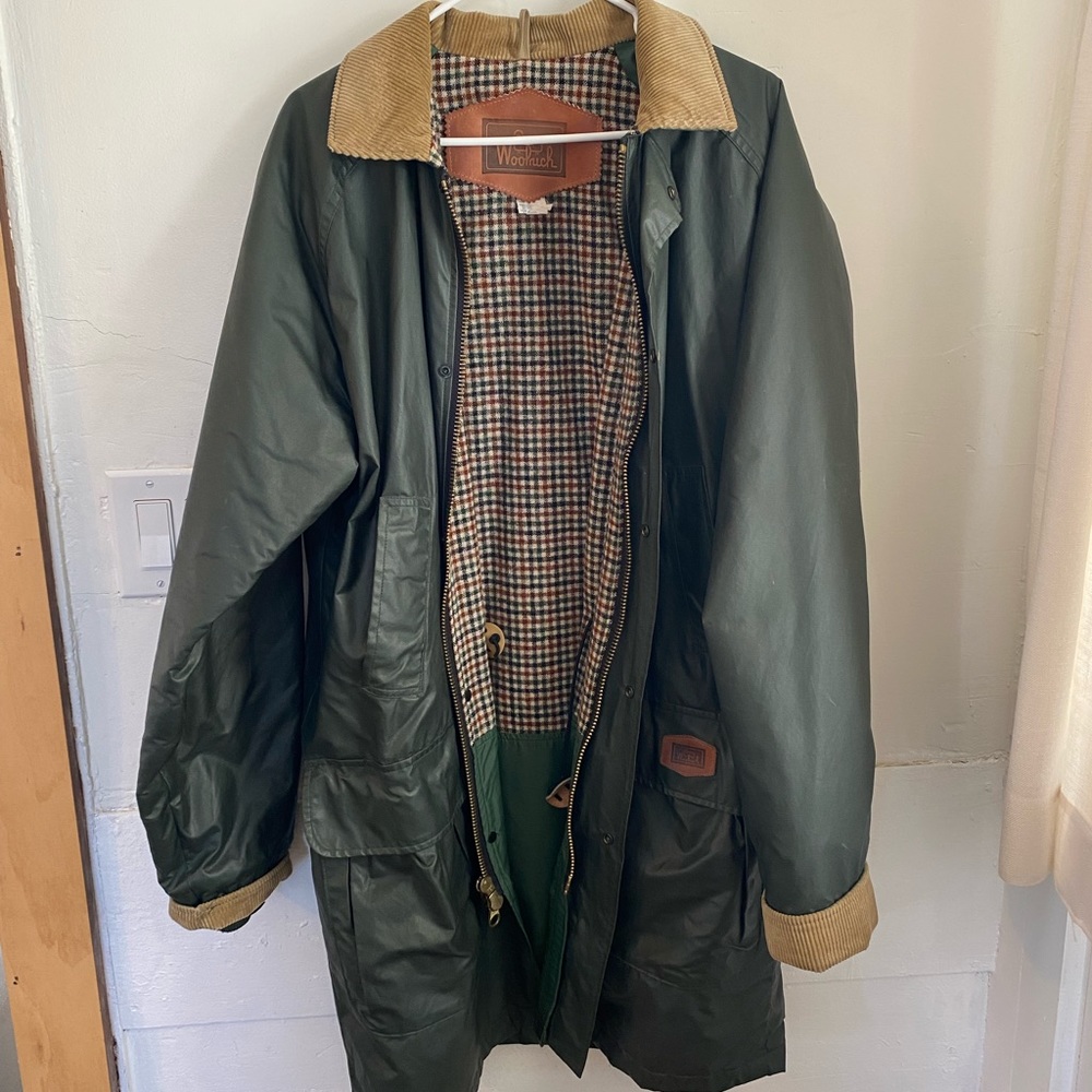 Woolrich Barn Chore Coat, Vintage Men’s Nylon Rain Jacket